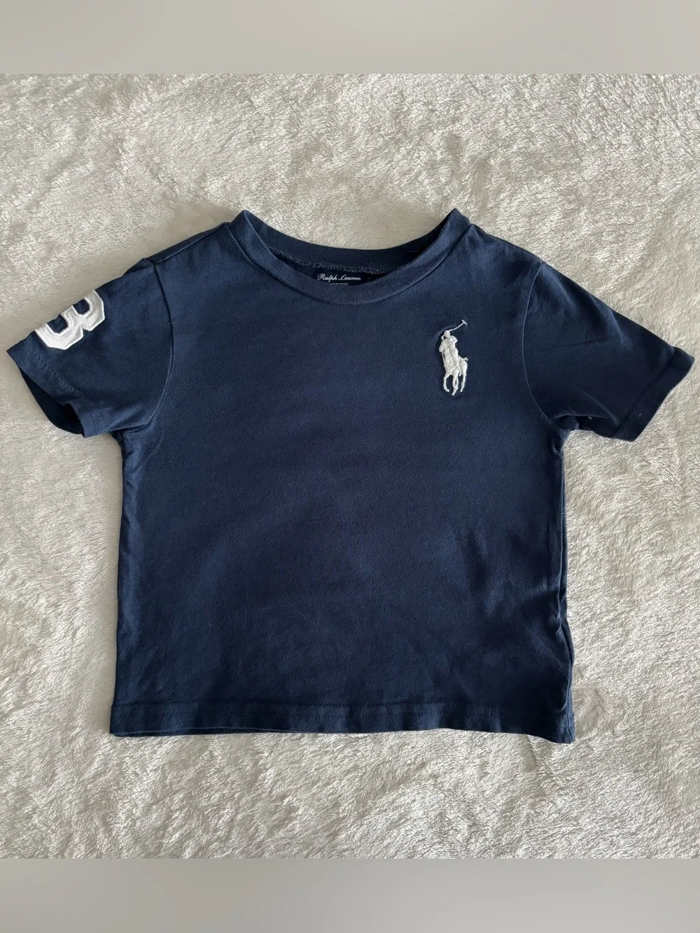 Ralph Lauren Navy Short Sleeve Polo Pony Tee